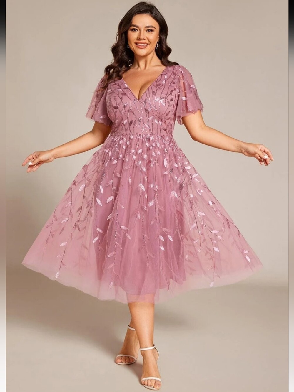 Pink Dress Plus Size XL Dress Fairycore Dress Midi Dress Ever Pretty Dress NEW